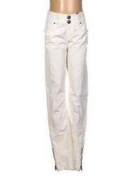 Pantalon slim taille basse taille basse beige DDP femme