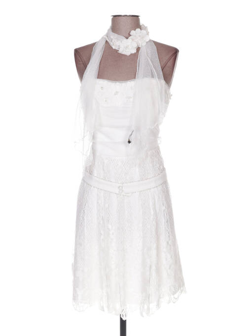 Robe mi-longue blanc LINEA RAFFAELLI pour femme