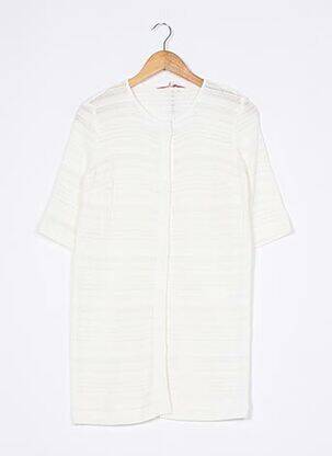 Veste casual col rond beige LA FEE MARABOUTEE femme