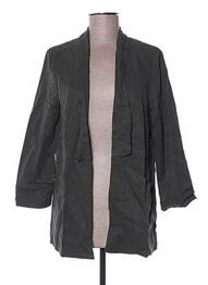 Veste chic finition intérieure biaisée vert LA FEE MARABOUTEE femme
