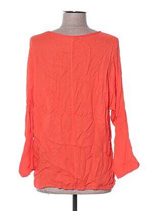 Blouse col rond manches longues orange LA FEE MARABOUTEE femme