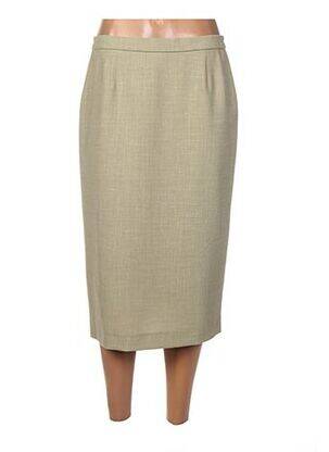 Jupe mi-longue taille haute vert KARTING femme
