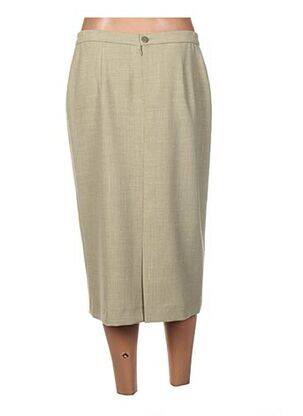 Jupe mi-longue taille haute vert KARTING femme