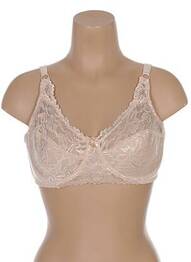 Soutien-gorge tissage dentelle chair HANA femme