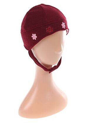Bonnet imprimé fantaisie rouge COMPLICES fille