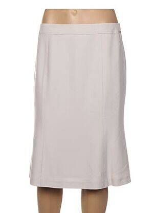 Jupe mi-longue doublure beige DIANE LAURY femme