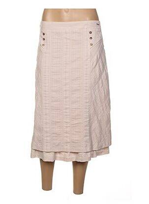 Jupe mi-longue coupe évasée beige DIANE LAURY femme