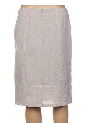 Jupe mi-longue coupe droite beige DIANE LAURY femme