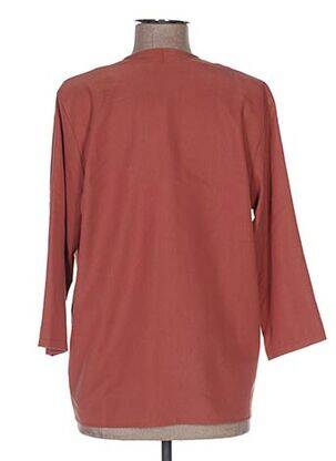 Veste casual coupe droite marron JULIE GUERLANDE femme