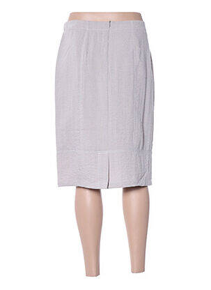 Jupe mi-longue coupe droite beige DIANE LAURY femme