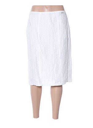 Jupe mi-longue coupe droite beige DIANE LAURY femme