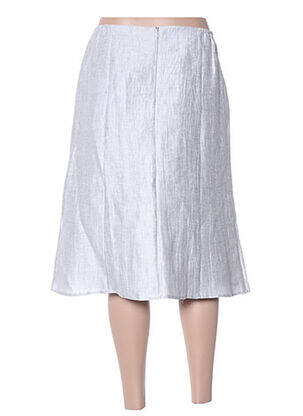 Jupe mi-longue taille élastique gris DIANE LAURY femme