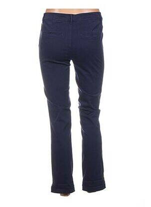 Pantalon droit taille haute taille haute bleu C'EST BEAU LA VIE femme