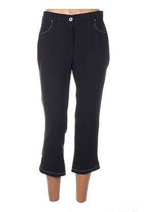 Pantacourt taille haute taille haute bleu DIANE LAURY femme