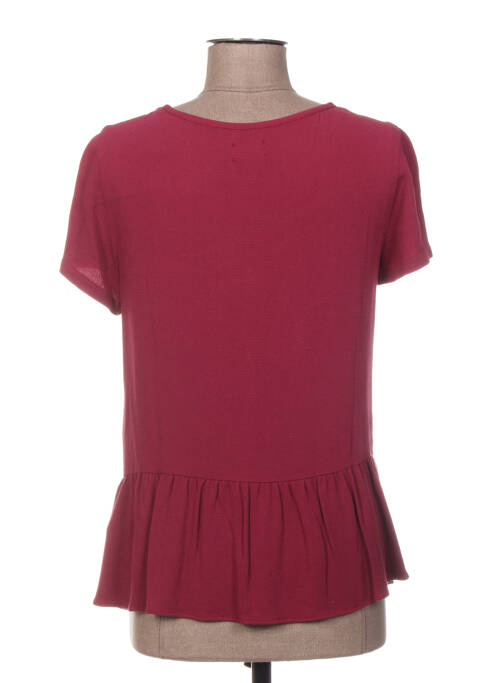 Tunique manches courtes rouge C'EST BEAU LA VIE pour femme