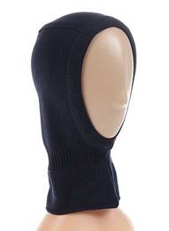 Bonnet forme cagoule bleu MAXIMO garcon