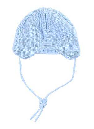 Bonnet fermeture liens à nouer bleu MAXIMO garçon