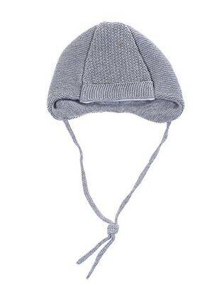Bonnet fermeture liens à nouer gris MAXIMO garçon