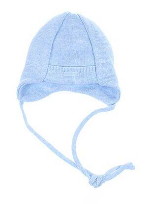 Bonnet fermeture liens à nouer bleu MAXIMO garçon