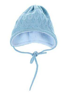 Bonnet fermeture liens à nouer bleu MAXIMO garçon