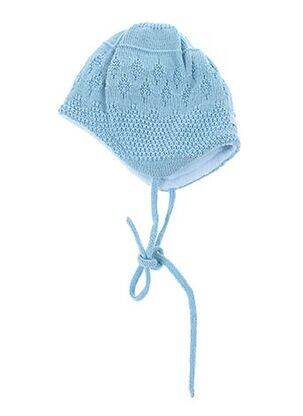 Bonnet fermeture liens à nouer bleu MAXIMO garçon