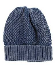 Bonnet finition bords-côtes bleu MAXIMO garcon