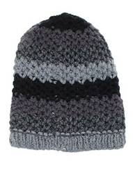 Bonnet finition bords-côtes gris MAXIMO fille
