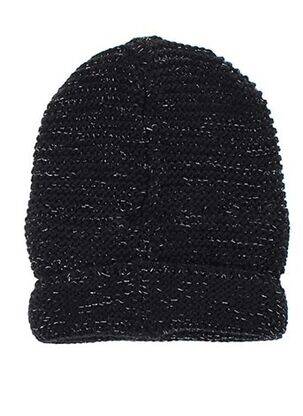 Bonnet maille grosse maille noir MAXIMO fille