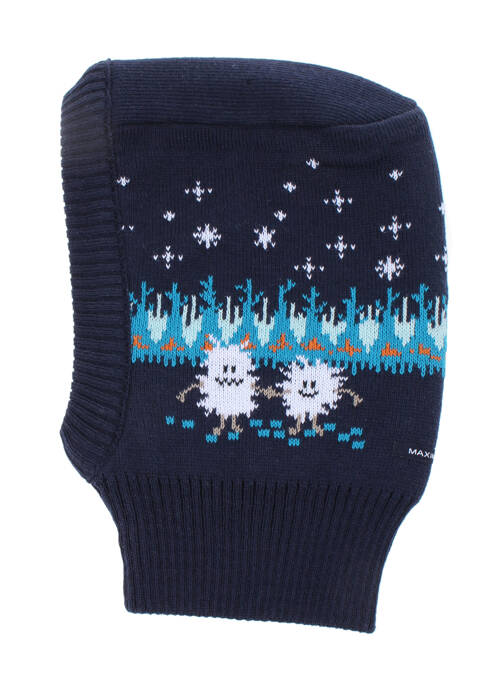 Bonnet imprimé fantaisie bleu MAXIMO garcon