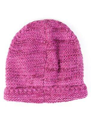 Bonnet finition bords-côtes rose MAXIMO fille