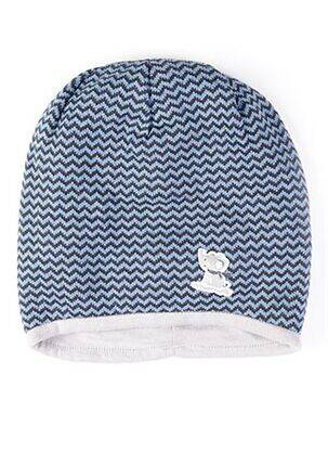 Bonnet imprimé fantaisie bleu MAXIMO garçon