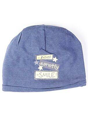Bonnet imprimé fantaisie bleu MAXIMO fille