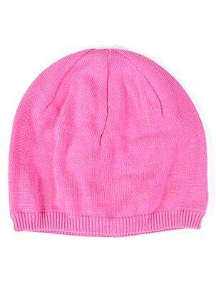 Bonnet maille fine rose MAXIMO fille