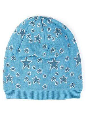 Bonnet imprimé fantaisie bleu MAXIMO garçon
