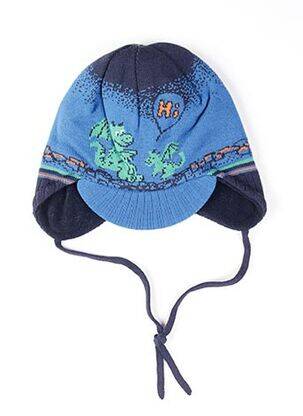 Bonnet imprimé fantaisie bleu MAXIMO garçon
