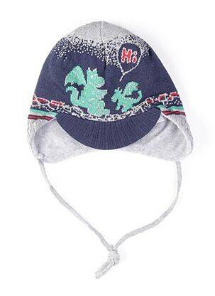 Bonnet imprimé fantaisie gris MAXIMO garçon
