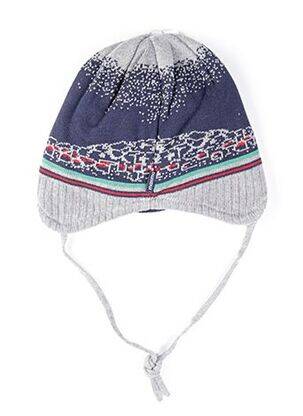 Bonnet imprimé fantaisie gris MAXIMO garçon