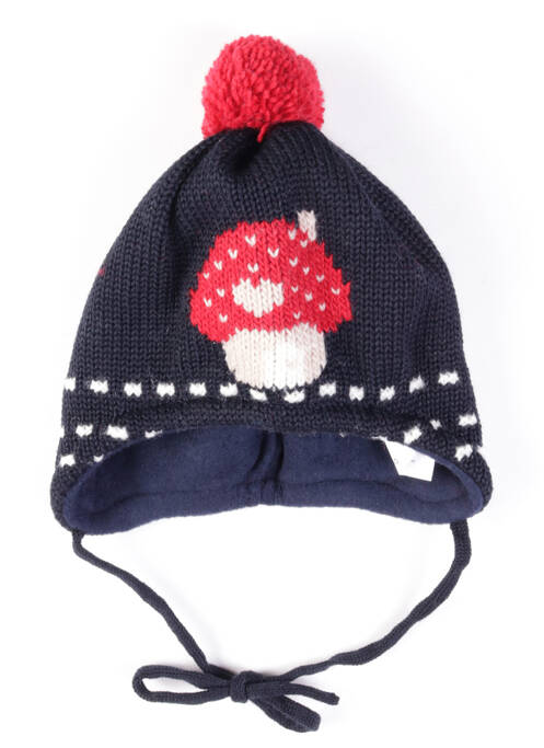 Bonnet empiècements noir MAXIMO fille