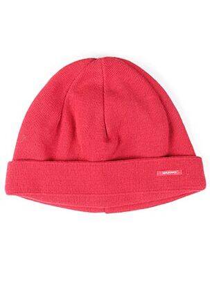 Bonnet finition bords-côtes rouge MAXIMO enfant