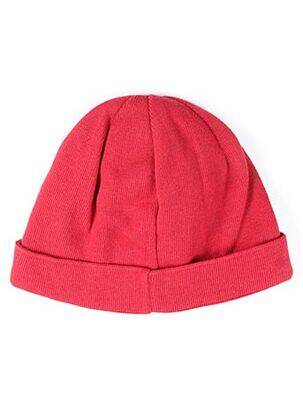 Bonnet finition bords-côtes rouge MAXIMO enfant