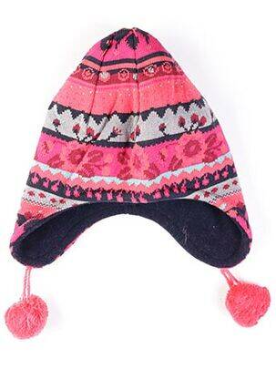 Bonnet imprimé fantaisie rouge MAXIMO fille