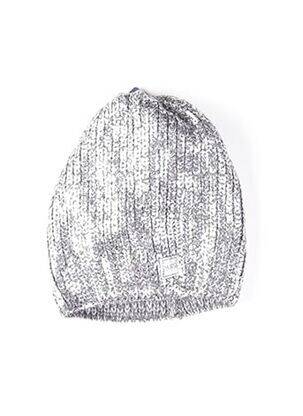 Bonnet maille fine gris MAXIMO fille