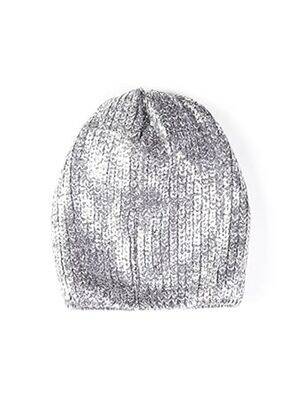 Bonnet maille fine gris MAXIMO fille