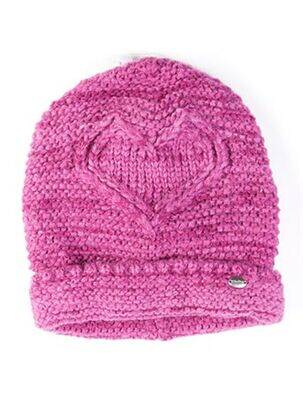 Bonnet maille grosse maille rose MAXIMO fille
