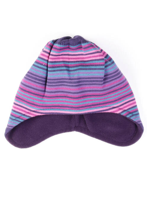 Bonnet broderie motifs brodés violet MAXIMO fille