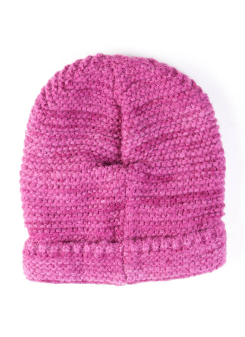 Bonnet maille grosse maille rose MAXIMO fille