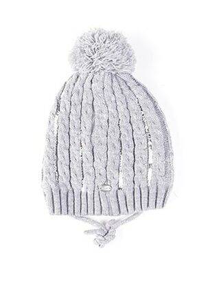 Bonnet fermeture liens à nouer gris MAXIMO fille