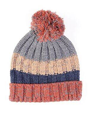 Bonnet empiècements orange MAXIMO garçon