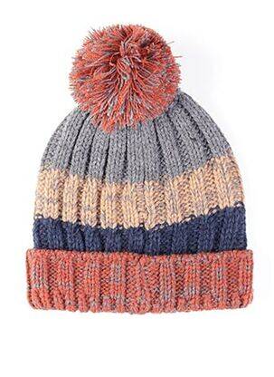 Bonnet empiècements orange MAXIMO garçon