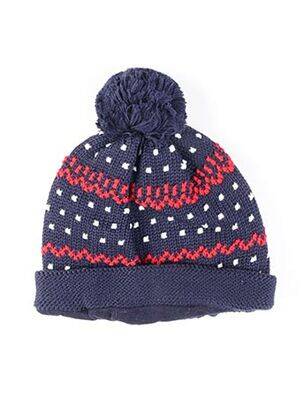 Bonnet empiècements bleu MAXIMO garçon